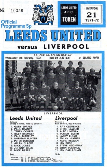 Match programme